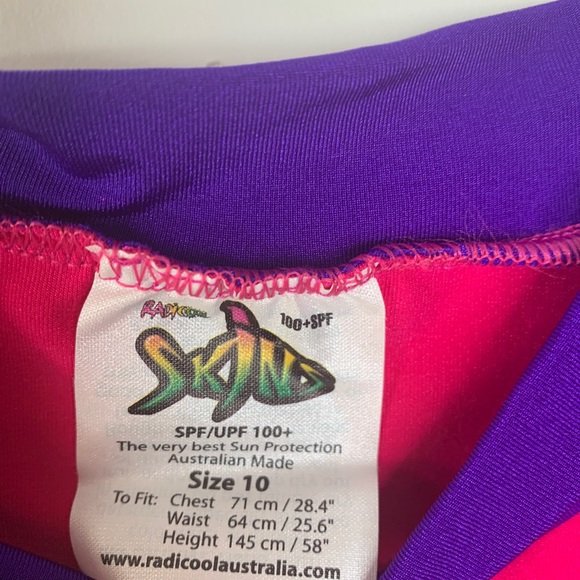 NEW • Kids • Pink Purple • Rash Guard Top • 10 - Picture 2 of 5